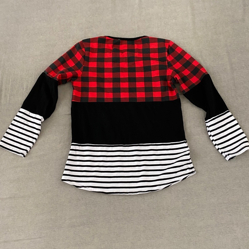Sparkle in Pink Buffalo Plaid Tunic - Picture 2 of 3